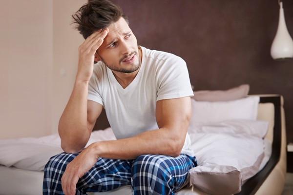 Man with low testosterone symptoms